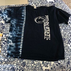 Penn state blue tie dye t shirt